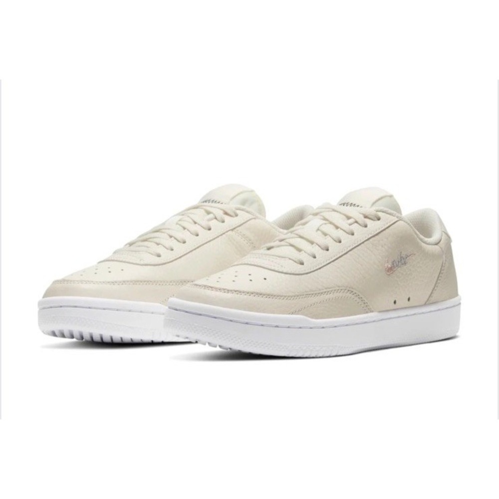 Nike Womens Court Vintage Premium Tennis Sneakers Sz 10 Pale Ivory/Washed Coral - Picture 3 of 8
